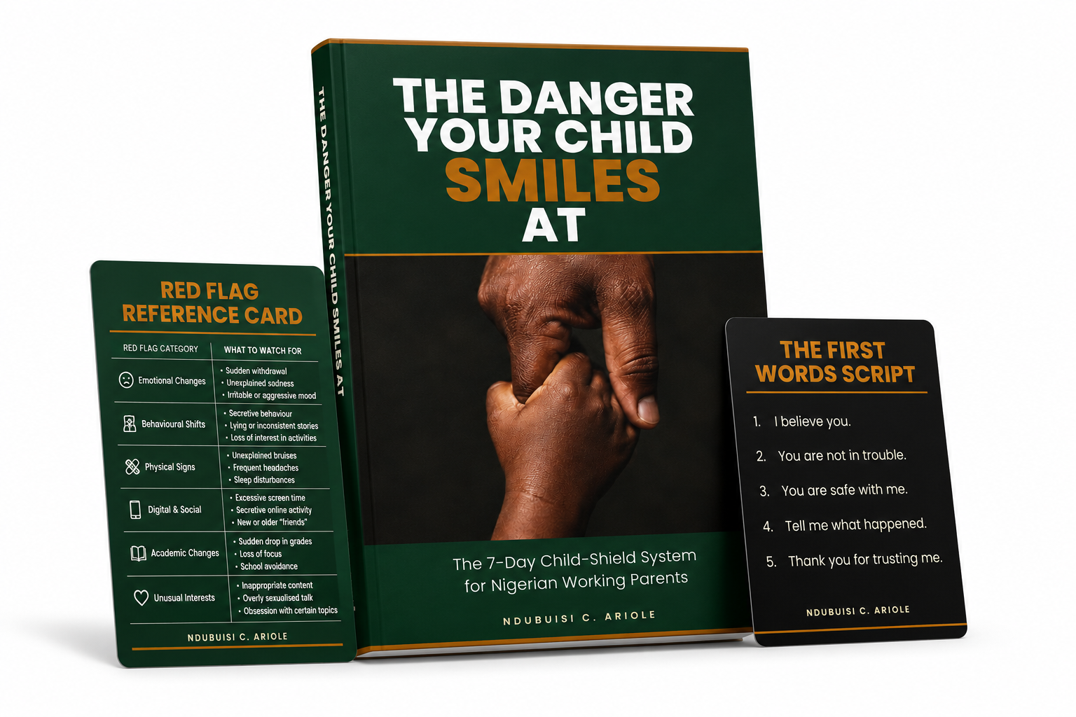 The complete Child-Shield System with both bonus cards